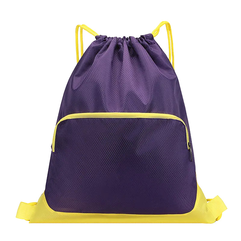Waterproof Large Capacity Sports Fitness Bag Men's and Women's Travel Drawstring Pocket Backpack Basketball Bag Training Student Bag