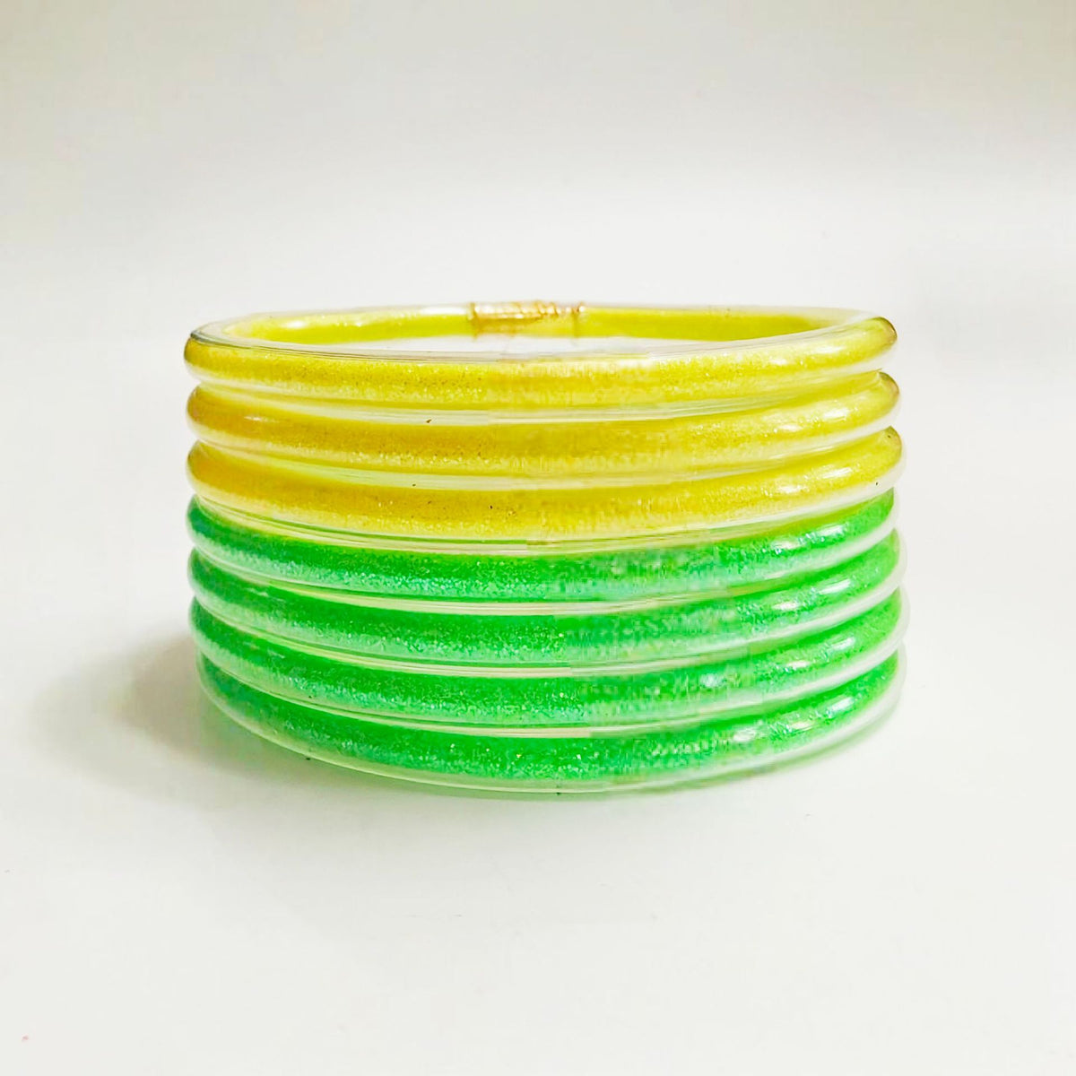 43 Colors Amazon Best-Selling 7-Layer Silicone Rainbow Glitter Bracelet Ribbon Set Women's Bow Glitter Bracelet