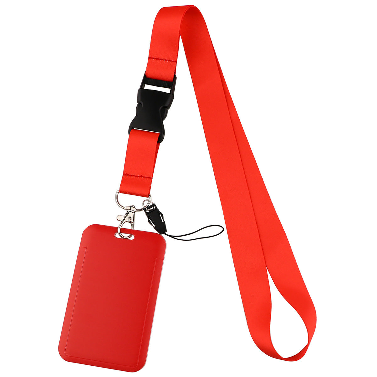 Twelve-Color Mobile Phone Lanyard, Hard-Shell Card Holder for Id, Camera, Keys, Work Badge, and Bus Pass