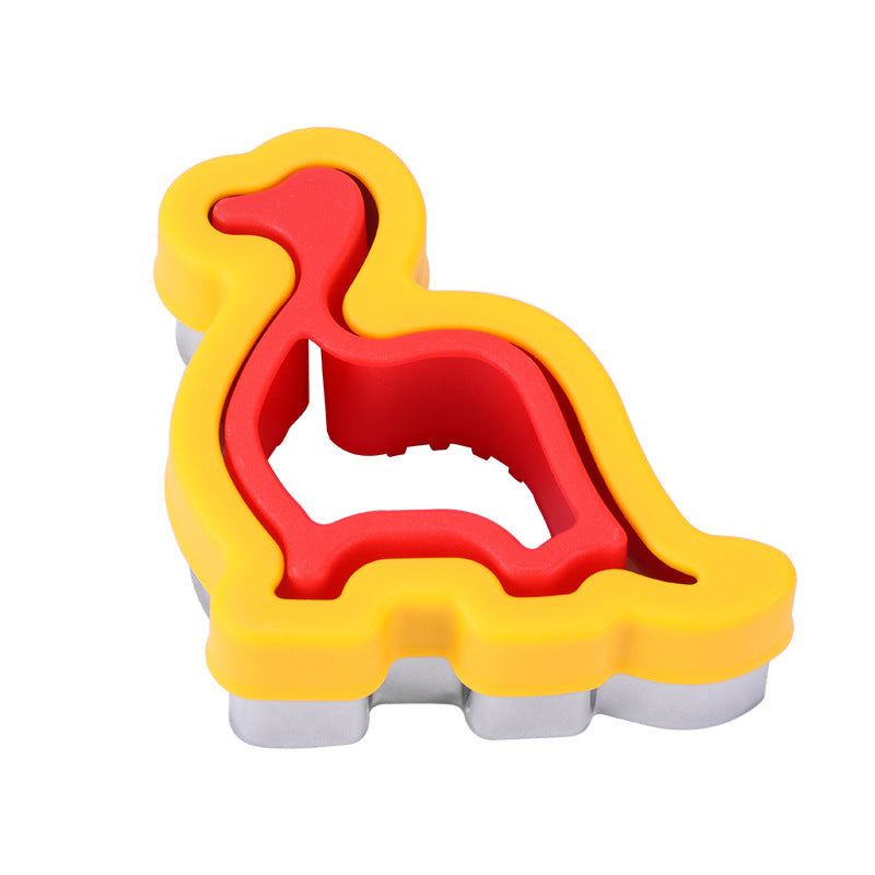 Stainless steel cartoon sandwich mold toast cutting mold dinosaur sandwich bread edge pressing biscuit mold