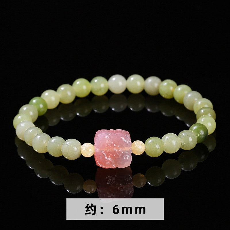 Jingdong Jewelry Natural Crystal Bracelet Jade New Chinese Style Fresh Tassel Bracelet for Girls and Best Friends Agate Bracelet