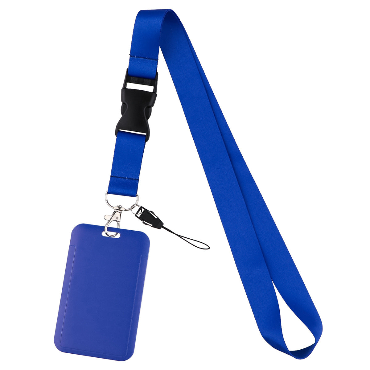 Twelve-Color Mobile Phone Lanyard, Hard-Shell Card Holder for Id, Camera, Keys, Work Badge, and Bus Pass