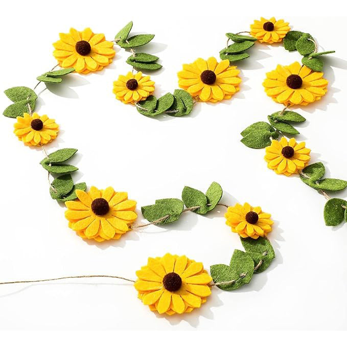 Felt Material Strawberry Love Sunflower Banner Garland Baby Shower Strawberry Birthday Party Decoration