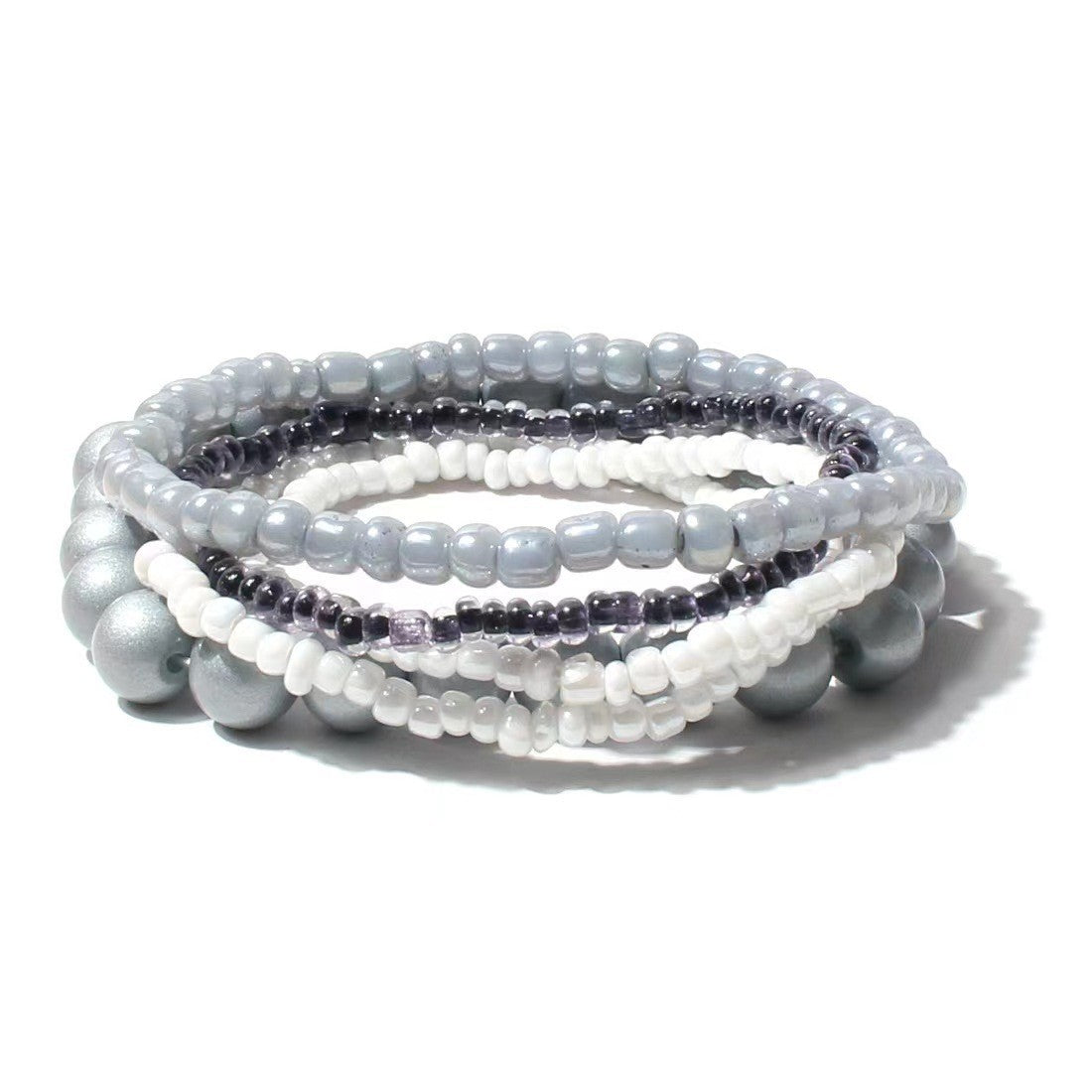 Vacation-Style Handmade Beaded Multi-Layered Seed Bead and Glass Mix-And-Match Stackable Jewelry Bracelets Wholesale