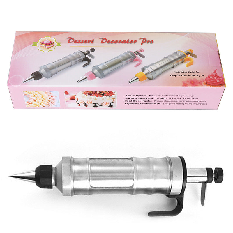 Amazon popular cream decorating gun hand pressure cookie biscuit gun decorating suit DIY baking tools cream gun