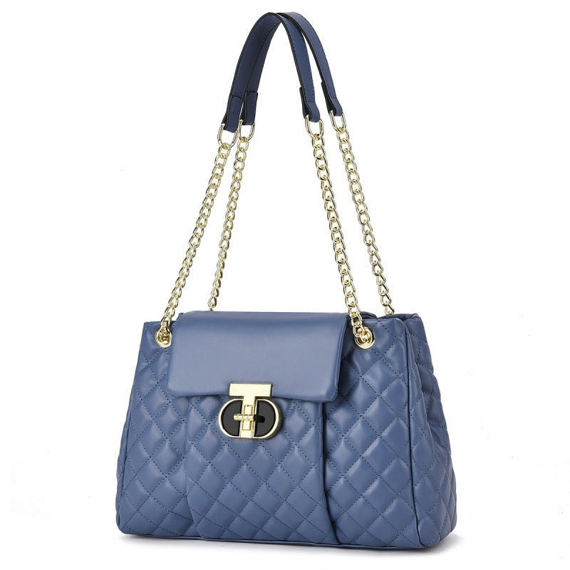 Versatile Large Fashion Casual Handbag, Stylish 2026 New Model, Quilted Chain Shoulder Bag, Cross-Border Bags