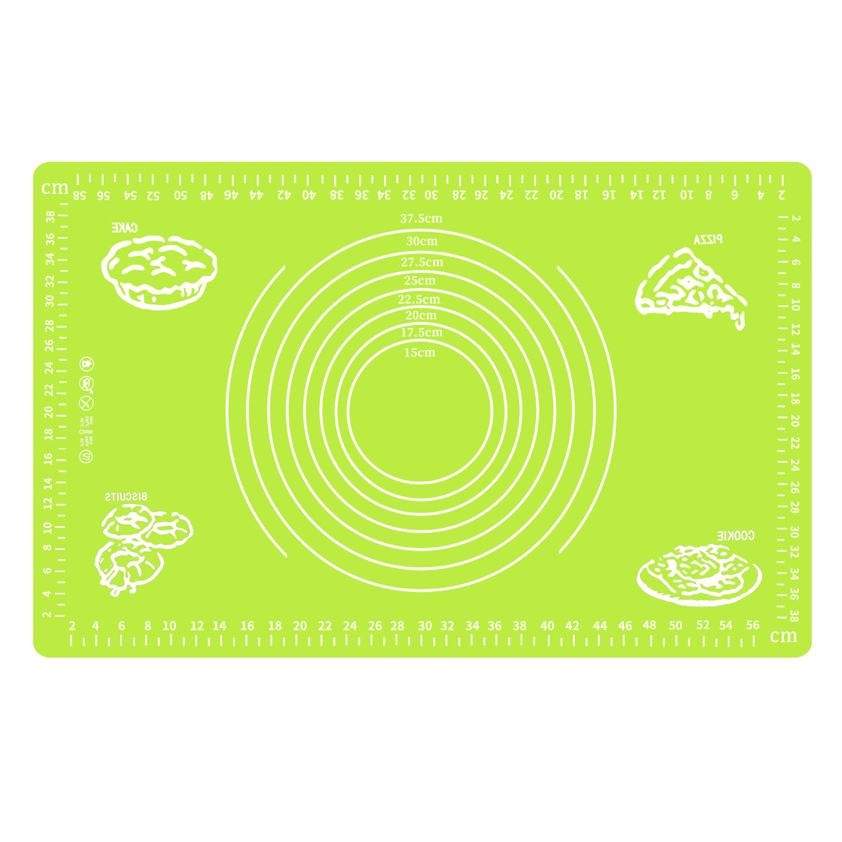 Flour shaping pad large scale silicone pad 50*40 soft chopping board baking tool high temperature resistant kneading pad