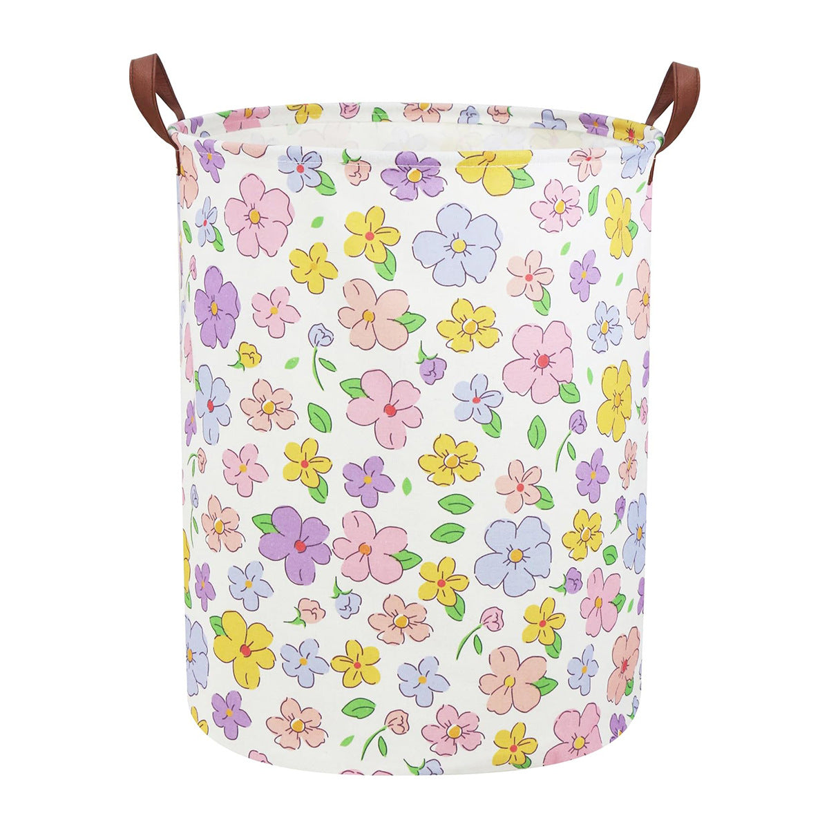 Amazon Temu Cross-Border Floral Laundry Basket Oxford Cloth 600 Toy Storage Bucket Packaging Size 27*28*4