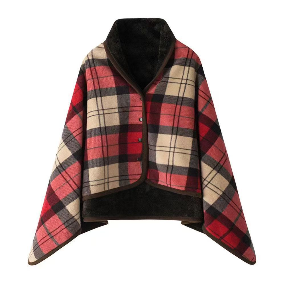 Shawl Blanket for Nap and Leg Covering, Comfortable Office Cape, Thickened Sofa Blanket
