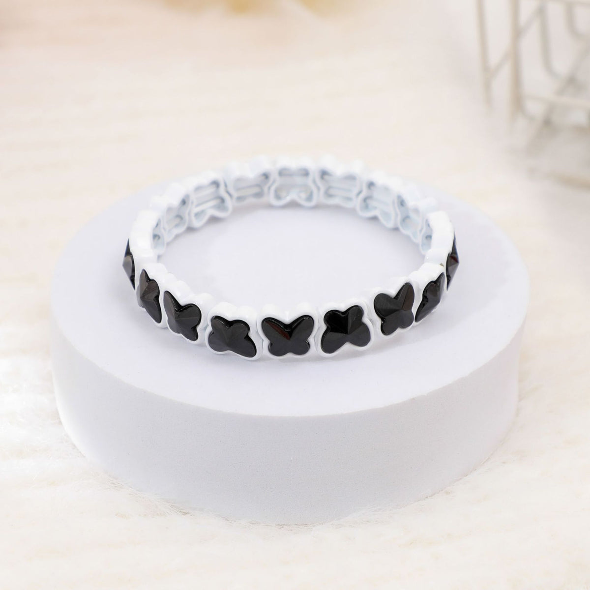 Colorful Candy Dopamine Bracelet for Women, Fresh Butterfly Alloy Bracelet DIY Manufacturer Wholesale