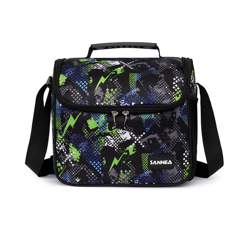 Sanne New Model Children's 8L Insulated Bag Student Lunch Box Bag Cross-Border Oxford Cloth Ice Pack in Stock