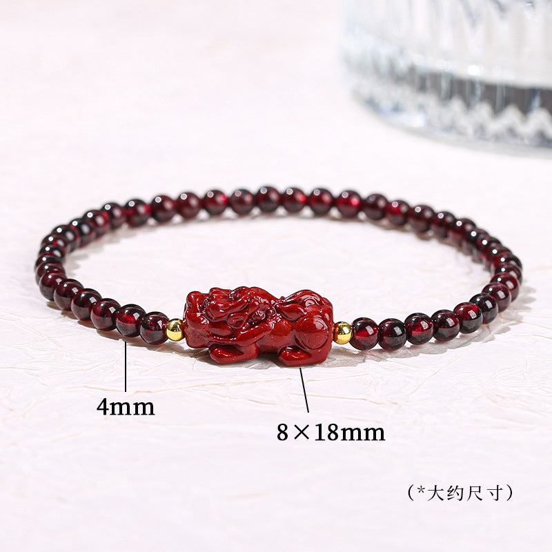 Jingdong Jewelry Natural Crystal Bracelet Jade New Chinese Style Fresh Tassel Bracelet for Girls and Best Friends Agate Bracelet