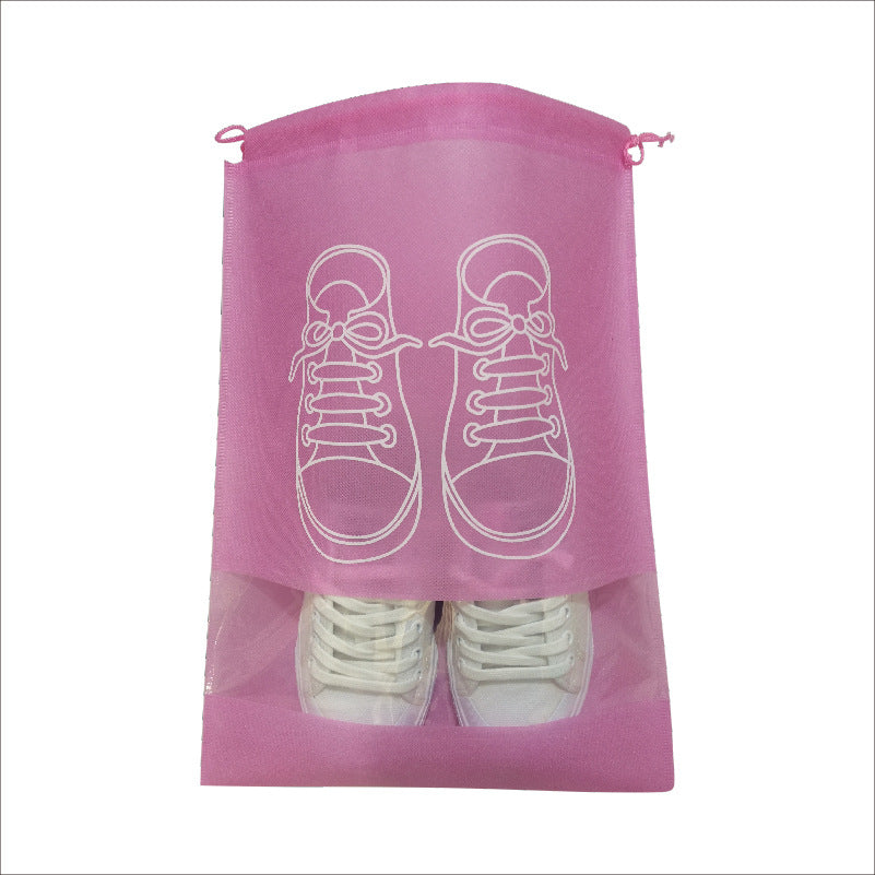 In-Stock Non-Woven Fabric Shoe Storage Bags, Shoe Storage Drawstring Dust-Proof Bags with Zipper