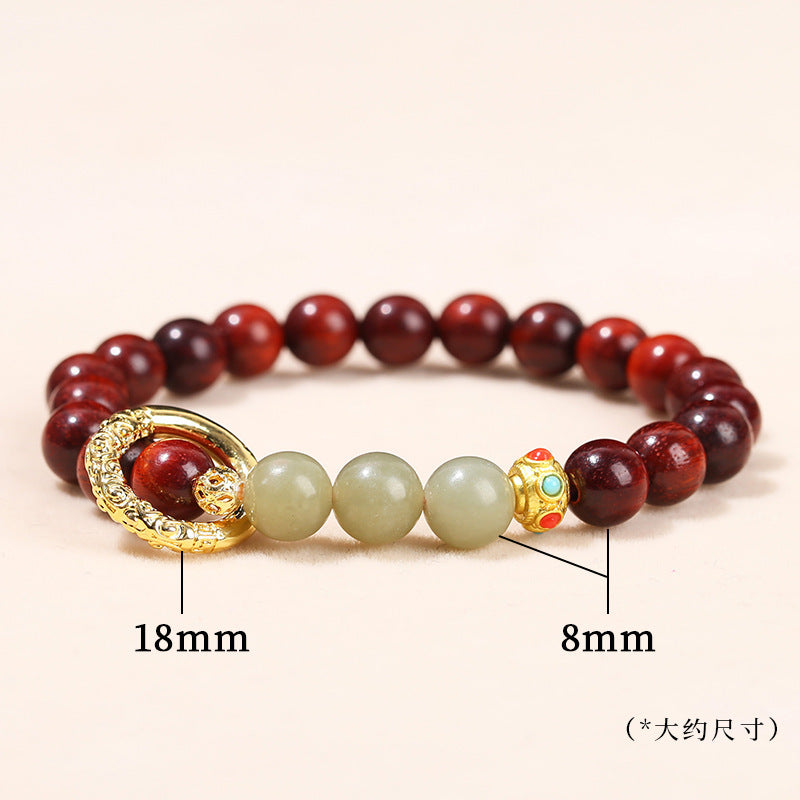 Jingdong Jewelry Natural Crystal Bracelet Jade New Chinese Style Fresh Tassel Bracelet for Girls and Best Friends Agate Bracelet