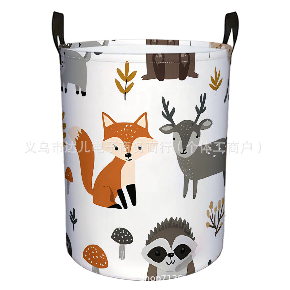 Amazon's Best-Selling Cross-Border Product, Four-Season Dirty Laundry Basket for Home and Dormitory, Foldable Round Dirty Laundry Basket, Large Storage Basket