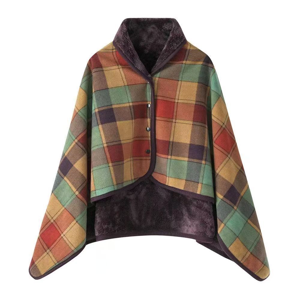 Shawl Blanket for Nap and Leg Covering, Comfortable Office Cape, Thickened Sofa Blanket