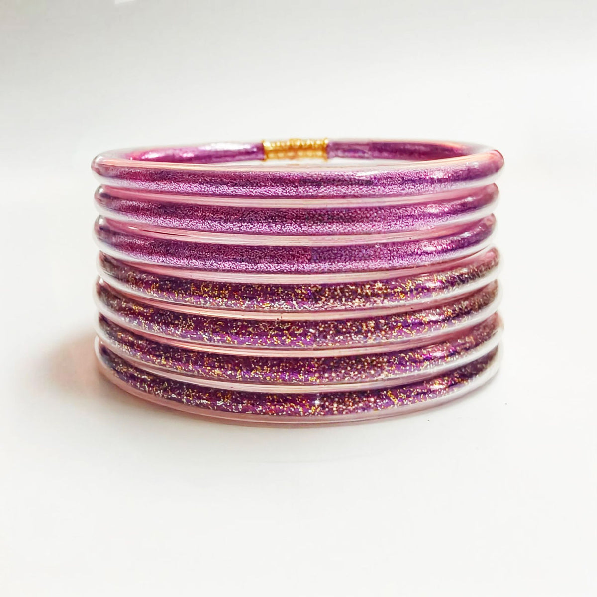 43 Colors Amazon Best-Selling 7-Layer Silicone Rainbow Glitter Bracelet Ribbon Set Women's Bow Glitter Bracelet