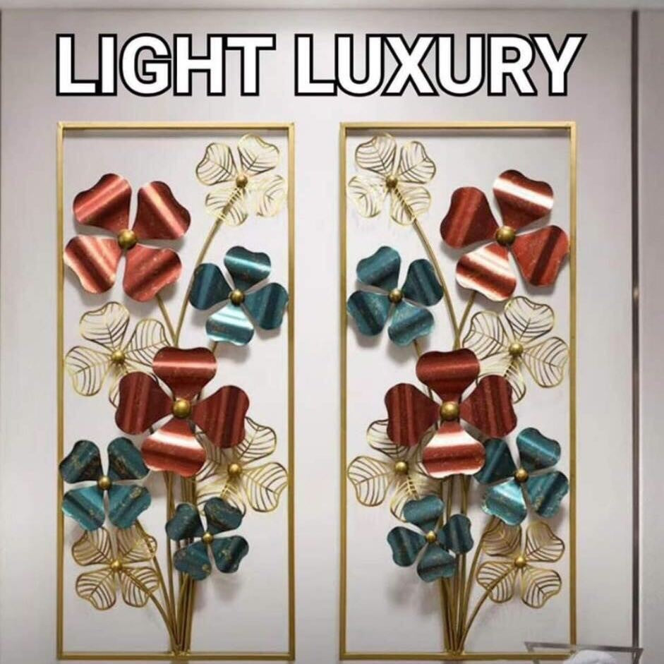 A Pair of Home Wall Hangings, Creative Iron Wall Hangings, Stereo Wall Hangings, Living Room Background Wall Decorations