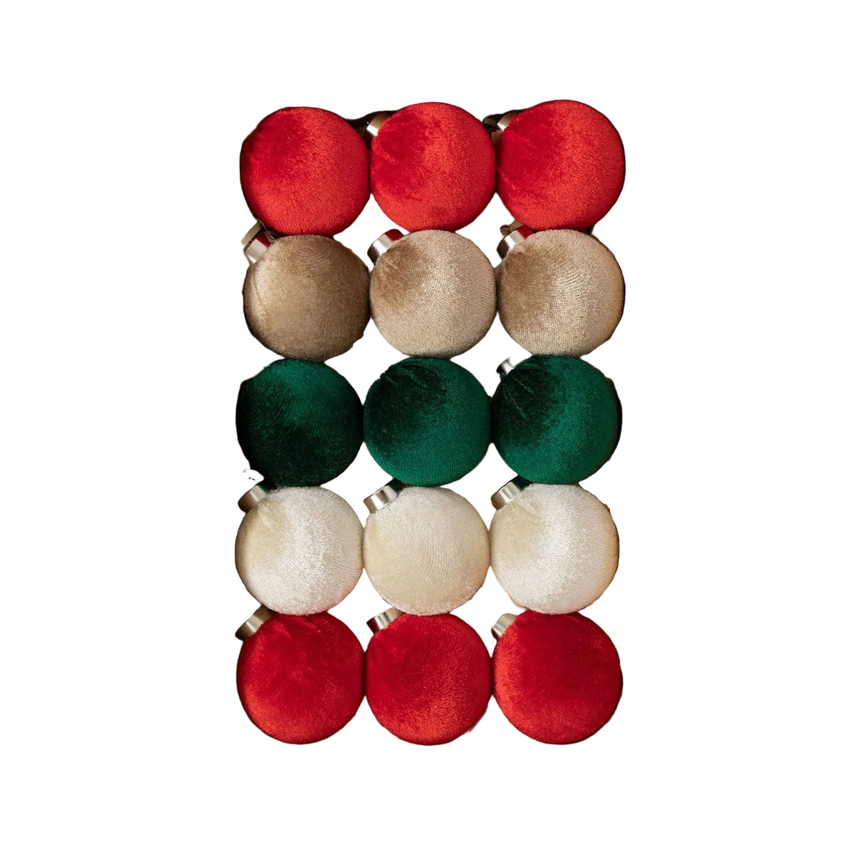 velvet Christmas balls 6CM-15pcs fabric-wrapped balls Christmas decorations