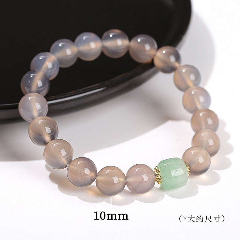 Jingdong Jewelry Natural Crystal Bracelet Jade New Chinese Style Fresh Tassel Bracelet for Girls and Best Friends Agate Bracelet