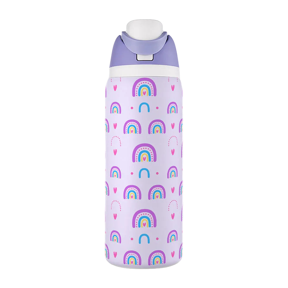 Water Cup 304 Vacuum Stainless Steel Thermos Cup Portable Satchel Straw Double Drink Sports Water Bottle for Men and Women