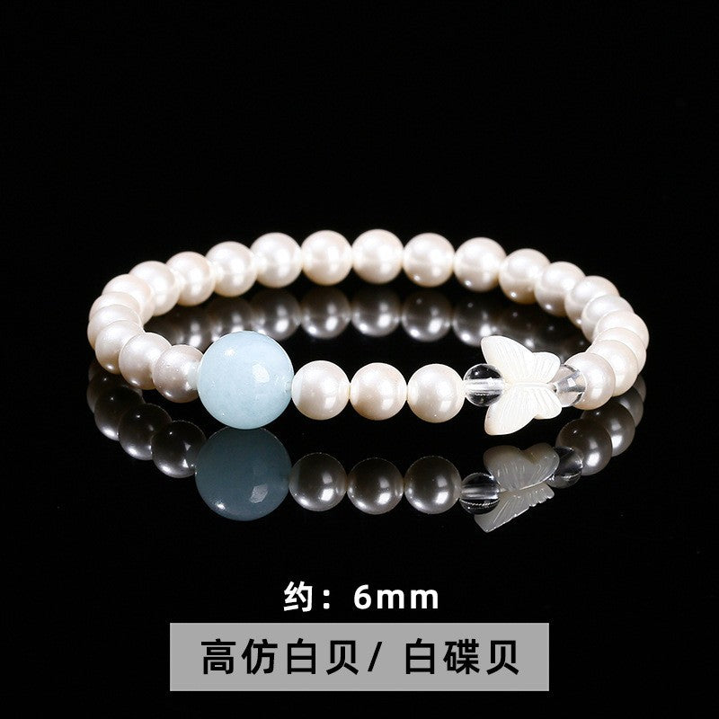 Jingdong Jewelry Natural Crystal Bracelet Jade New Chinese Style Fresh Tassel Bracelet for Girls and Best Friends Agate Bracelet
