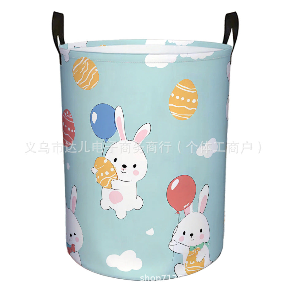 Amazon's Best-Selling Cross-Border Product, Four-Season Dirty Laundry Basket for Home and Dormitory, Foldable Round Dirty Laundry Basket, Large Storage Basket