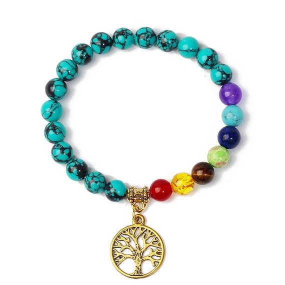 8mm black stone volcanic stone tag life tree shining stone lapis lazuli yellow tiger eye stone yoga bracelet supply d32