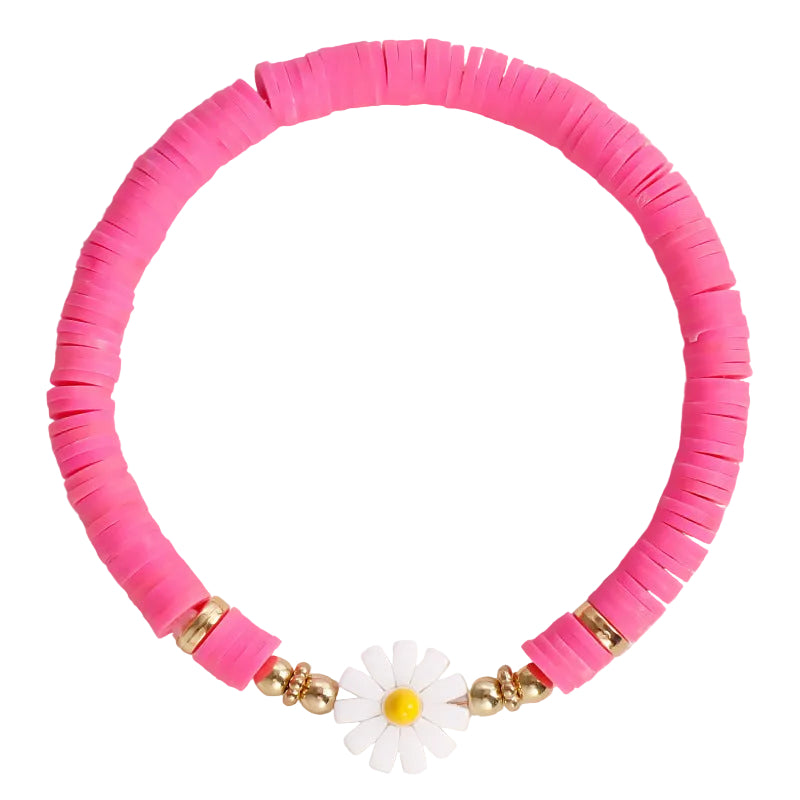 Beach Daisy Soft Pottery Flower Colorful Bracelet Casual Accessories Hand Jewelry