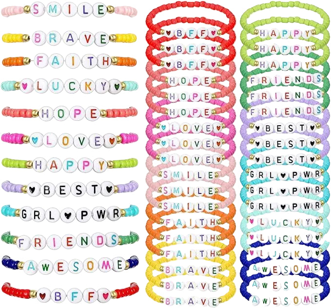 Mixed-Color Beaded Seed Bead Set Children's  Jewelry DIY Letter Friendship Bracelet