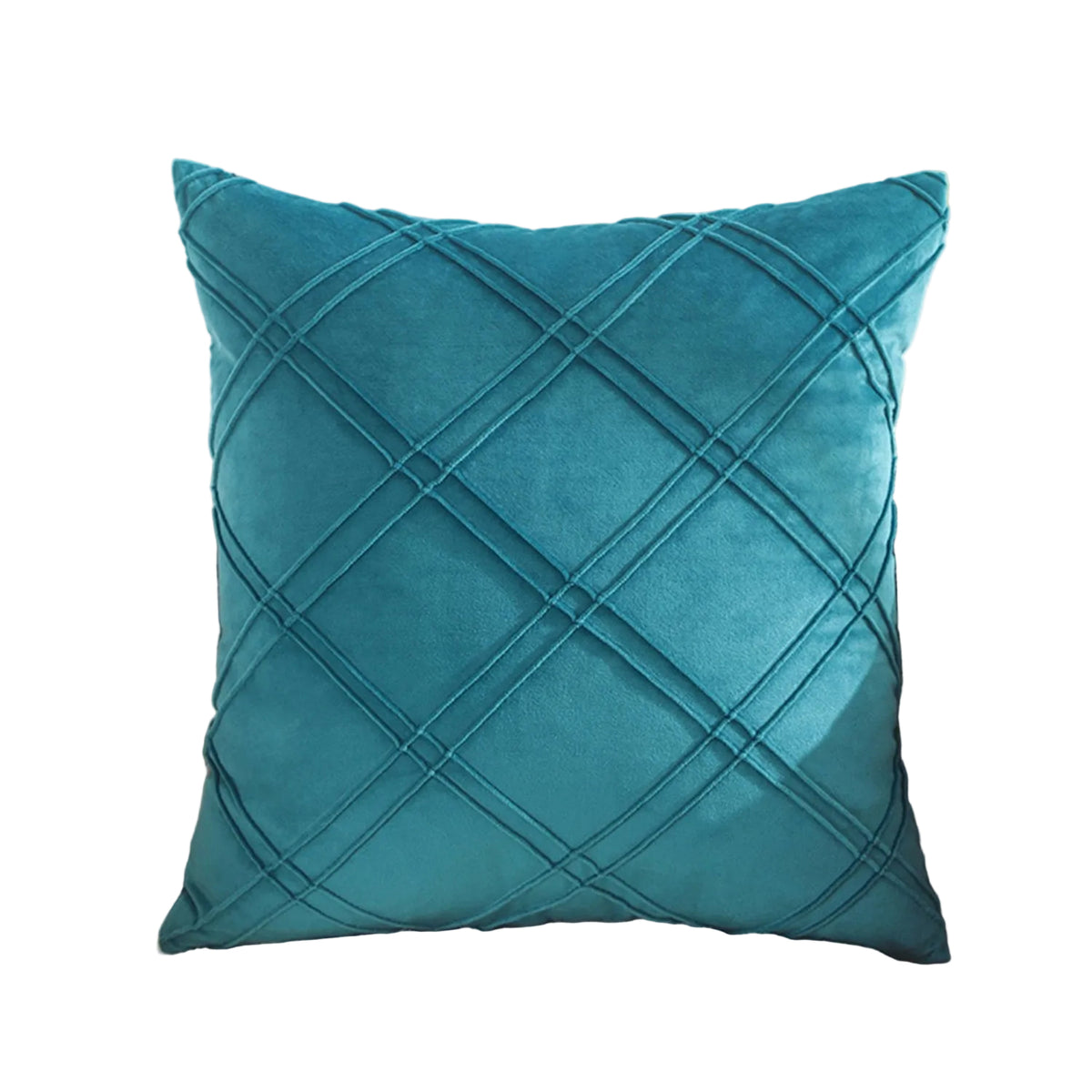 Double-Line Velvet Throw Pillow Nordic Solid Color Dutch Velvet Sofa Cushion Plaid Pillowcase