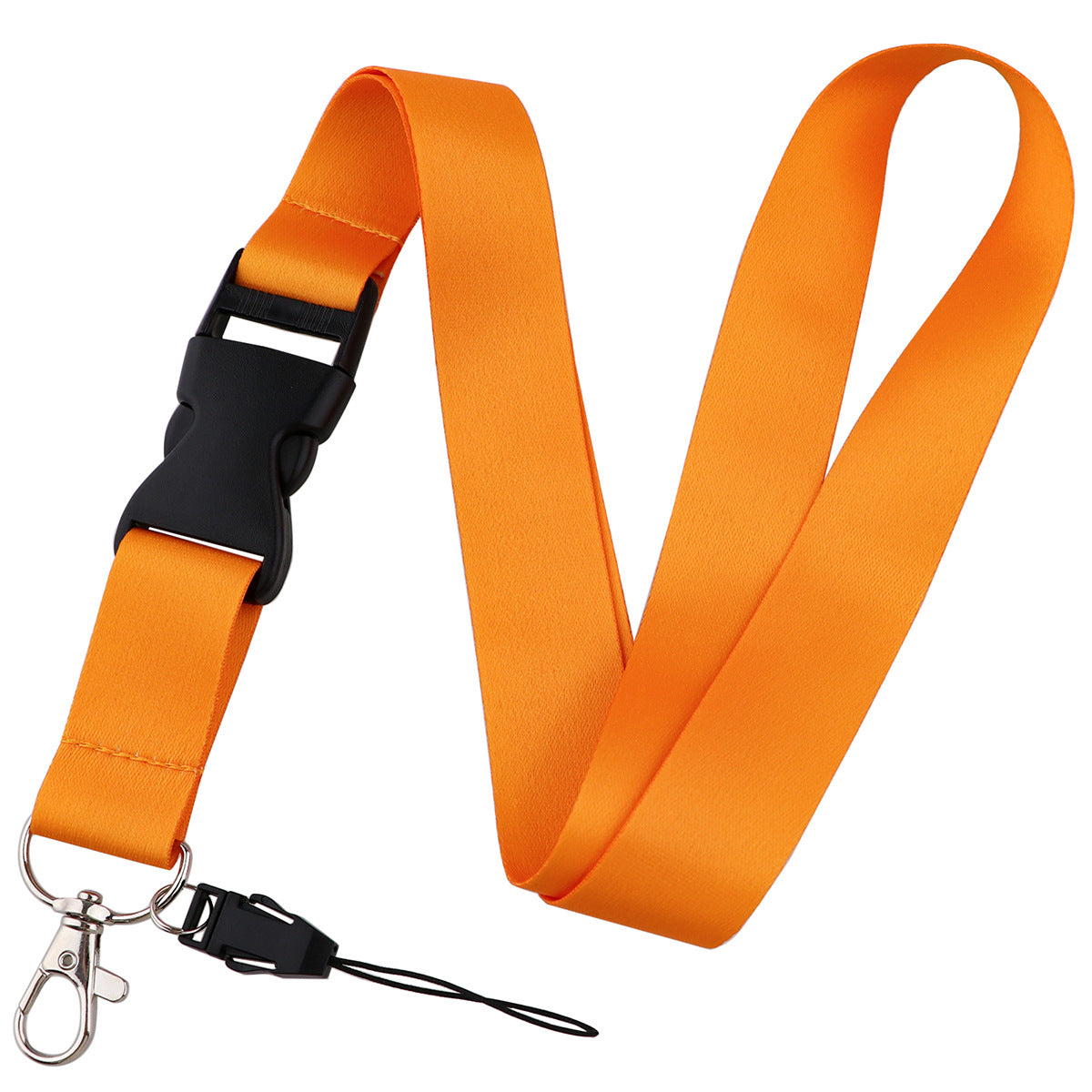 Twelve-Color Mobile Phone Lanyard, Hard-Shell Card Holder for Id, Camera, Keys, Work Badge, and Bus Pass
