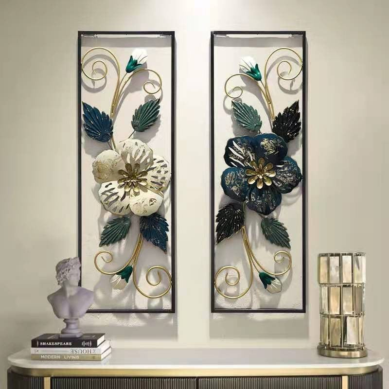 A Pair of Home Wall Hangings, Creative Iron Wall Hangings, Stereo Wall Hangings, Living Room Background Wall Decorations