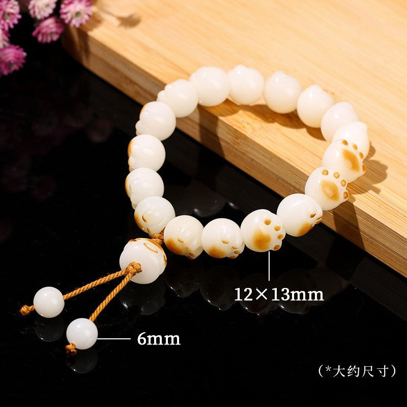 Jingdong Jewelry Natural Crystal Bracelet Jade New Chinese Style Fresh Tassel Bracelet for Girls and Best Friends Agate Bracelet