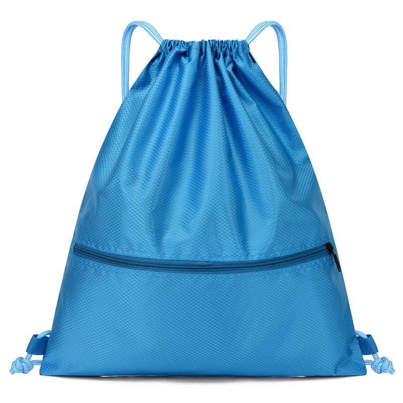 Lightweight Drawstring Backpack Large Capacity Unisex Sports Drawstring Bag Waterproof Foldable Bag