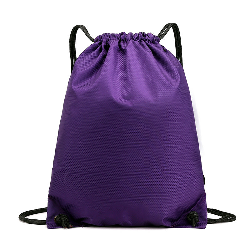 Lightweight Drawstring Backpack Large Capacity Unisex Sports Drawstring Bag Waterproof Foldable Bag