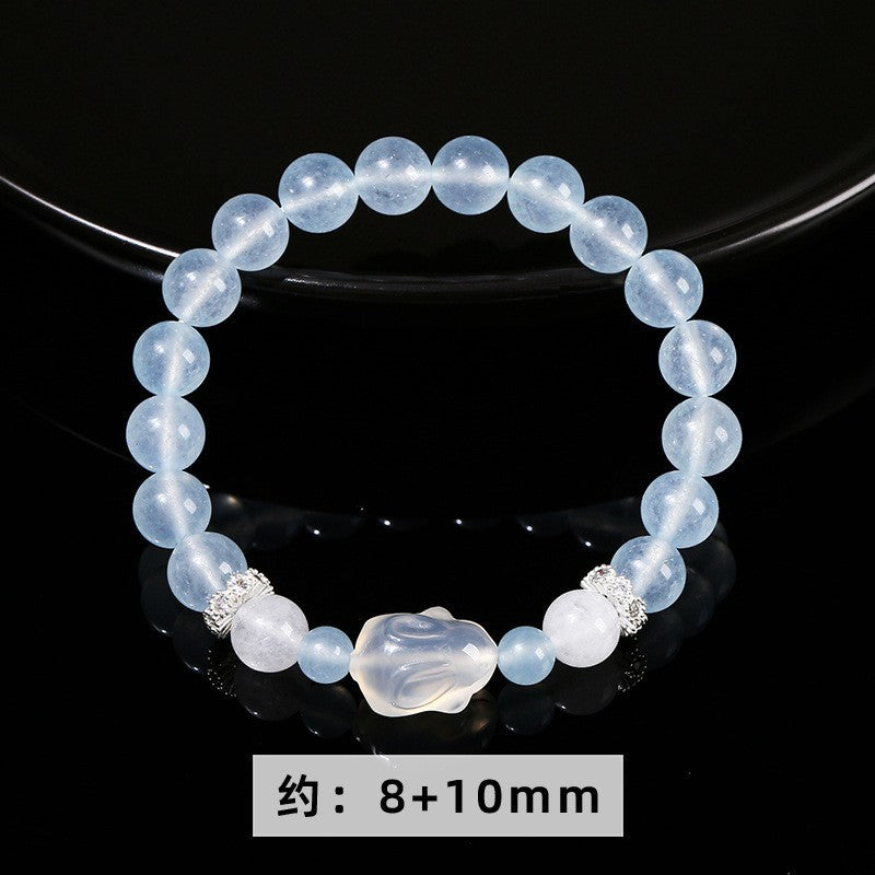 Jingdong Jewelry Natural Crystal Bracelet Jade New Chinese Style Fresh Tassel Bracelet for Girls and Best Friends Agate Bracelet