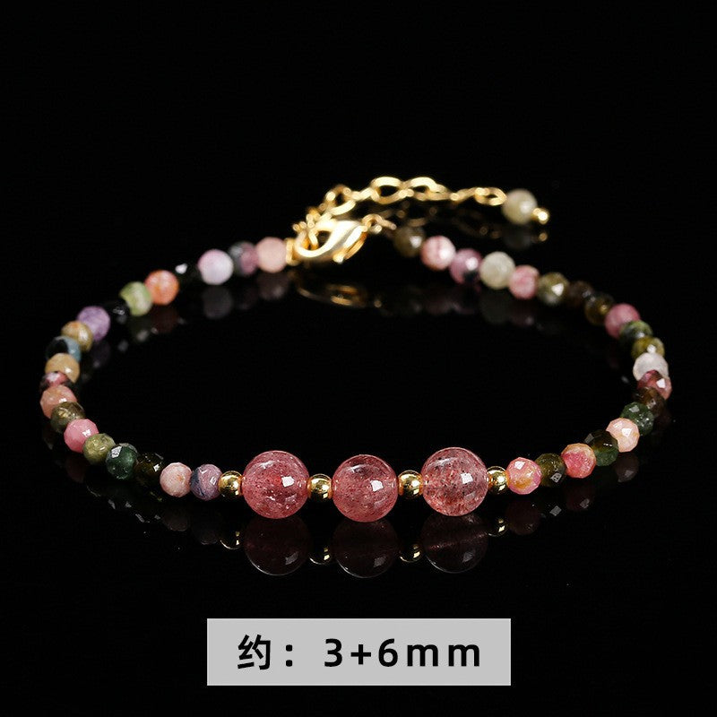 Jingdong Jewelry Natural Crystal Bracelet Jade New Chinese Style Fresh Tassel Bracelet for Girls and Best Friends Agate Bracelet