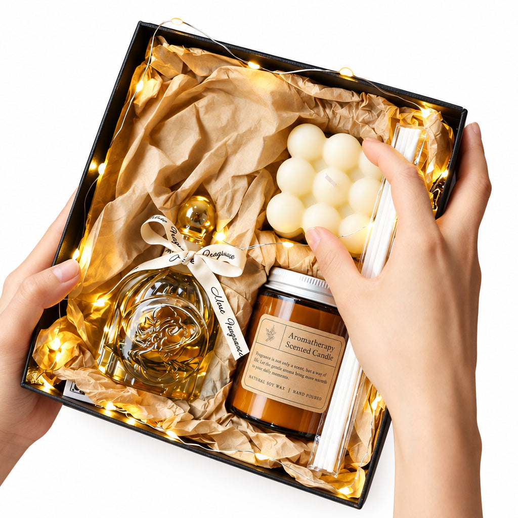 Premium Scented Candle Gift Box High-End Atmosphere Fragrance Long-Lasting Indoor Fragrance Wedding Souvenir Gift