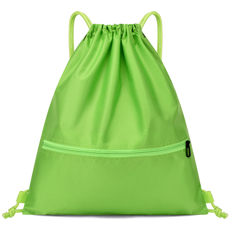 Lightweight Drawstring Backpack Large Capacity Unisex Sports Drawstring Bag Waterproof Foldable Bag