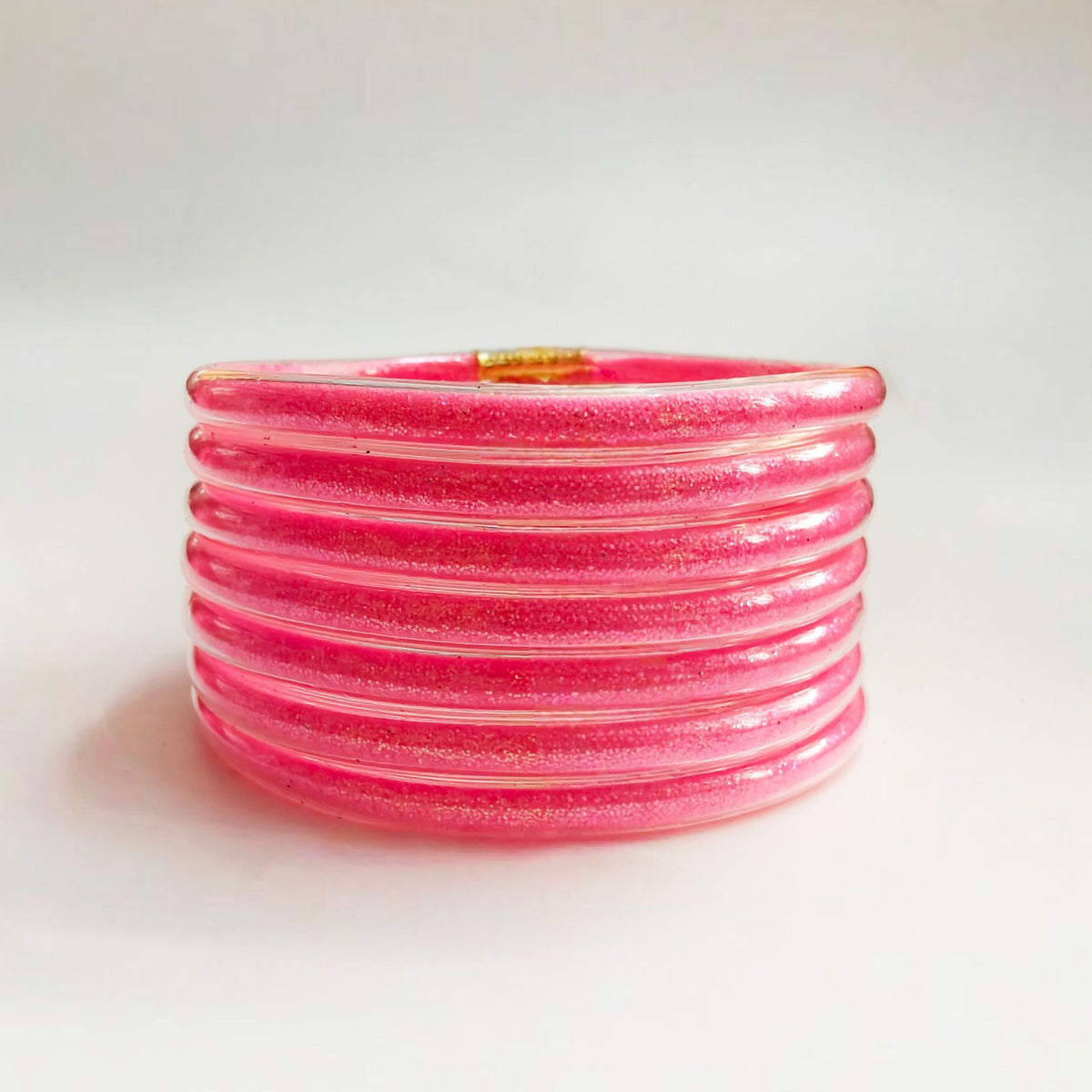 43 Colors Amazon Best-Selling 7-Layer Silicone Rainbow Glitter Bracelet Ribbon Set Women's Bow Glitter Bracelet
