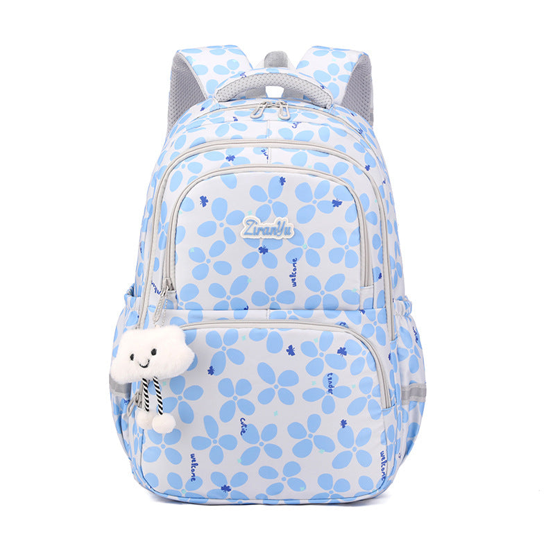 New Casual Primary School Student Bag Large Capacity Backpack Korean Version High School Student Bag Junior High School Student Backpack Female