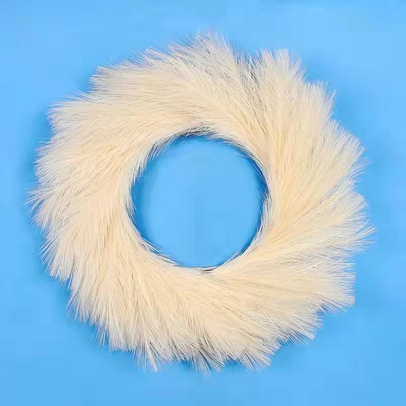Pop Reed Grass Wreath Nordic ins Wedding Decoration Amazon Cross Border in stock Supply Simulation Wreath