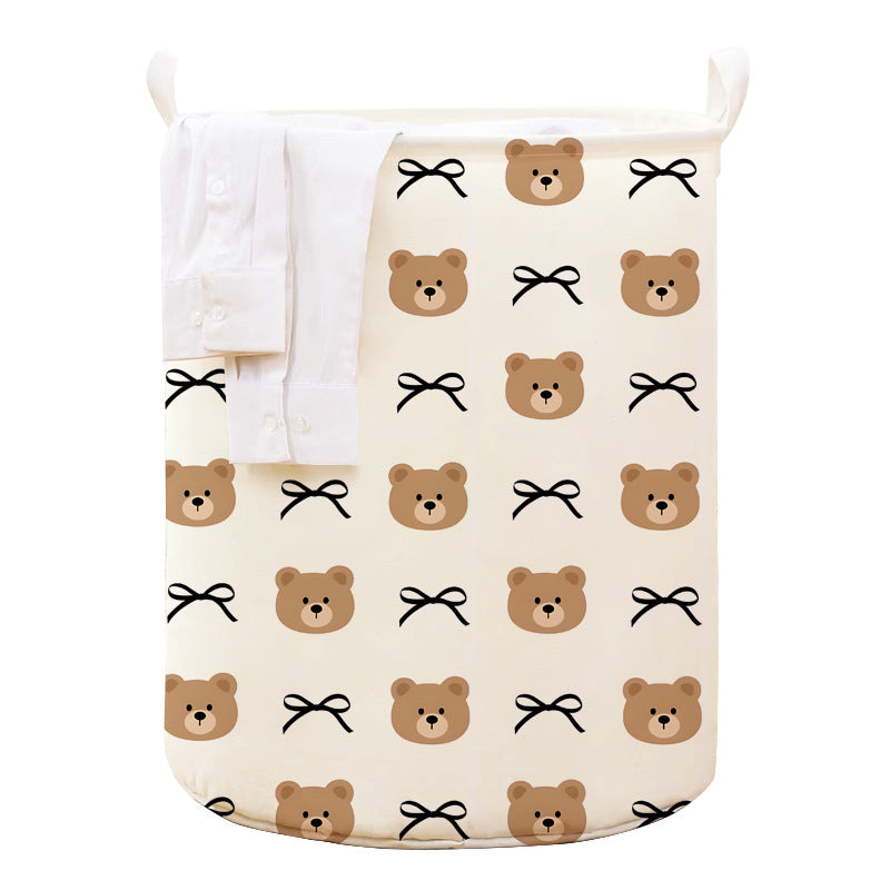 Large Cotton and Linen Dirty Laundry Basket for Home Use, Foldable Trendy Dirty Laundry Basket for Bathroom and Dormitory, Laundry Storage Bin for Dirty Clothes