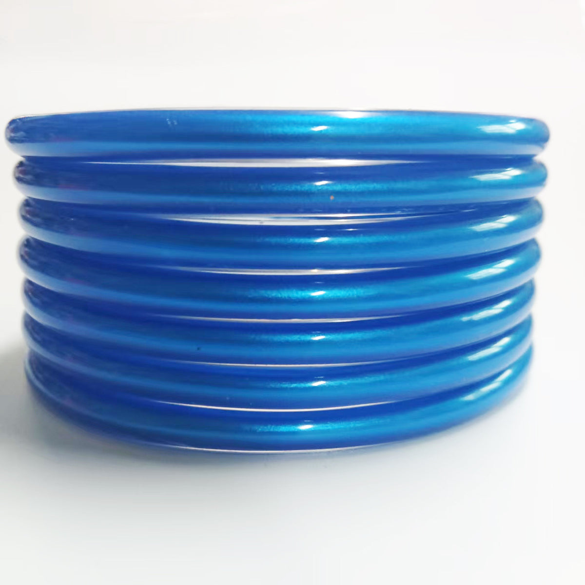 7-Layer Plastic Silicone Bracelets Gold Foil Jelly Bangles Multi-Layer Silicone Gold Foil Paint Bracelets Factory Direct Sales