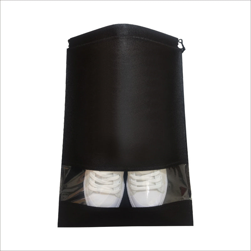 In-Stock Non-Woven Fabric Shoe Storage Bags, Shoe Storage Drawstring Dust-Proof Bags with Zipper