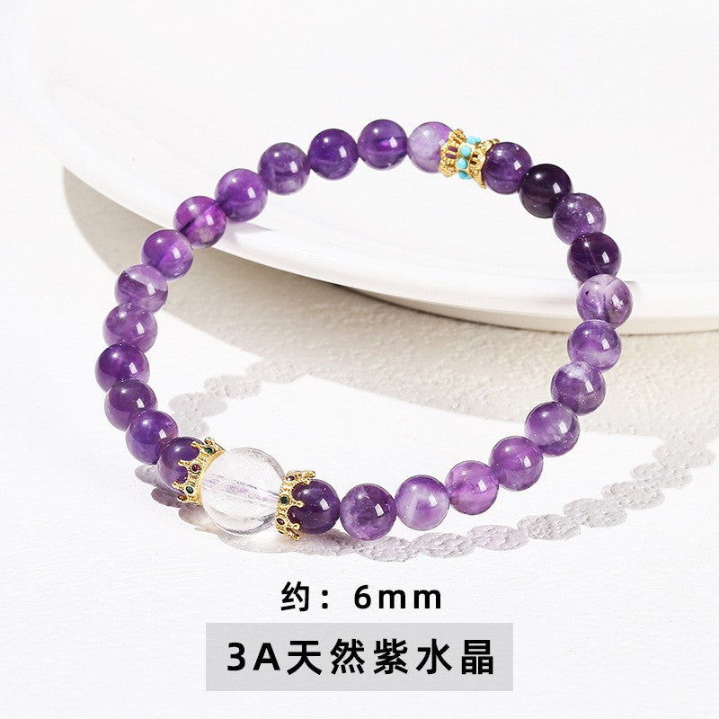 Jingdong Jewelry Natural Crystal Bracelet Jade New Chinese Style Fresh Tassel Bracelet for Girls and Best Friends Agate Bracelet