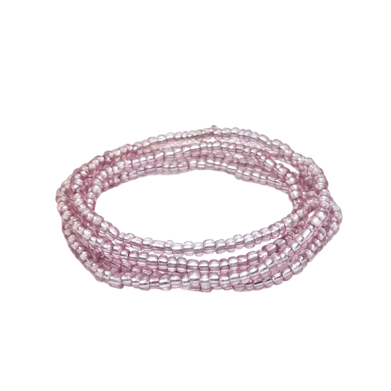 Body Chain with Glass Seed Beads, Fashionable Magic Hand Fish Pendant Accessories, Elastic Handmade Beaded Jewelry Waist Chain