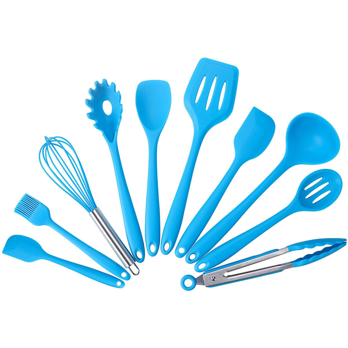 Non-Stick Silicone Kitchenware 10 Piece Set Kitchen Tools  Baking Utensils