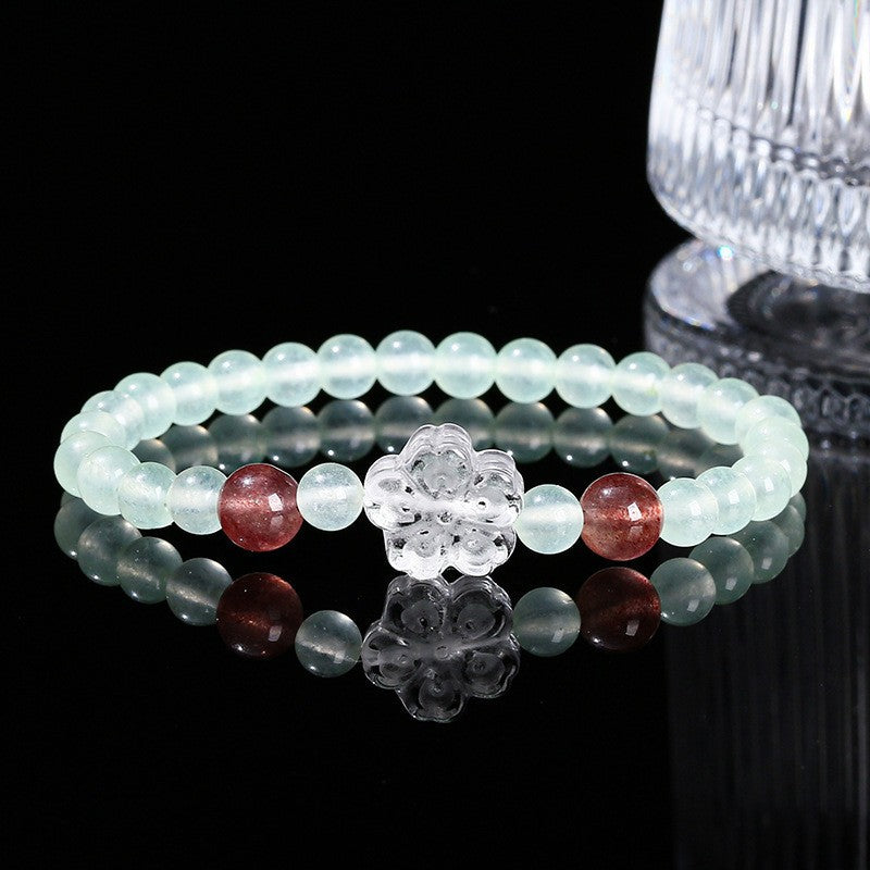 Jingdong Jewelry Natural Crystal Bracelet Jade New Chinese Style Fresh Tassel Bracelet for Girls and Best Friends Agate Bracelet